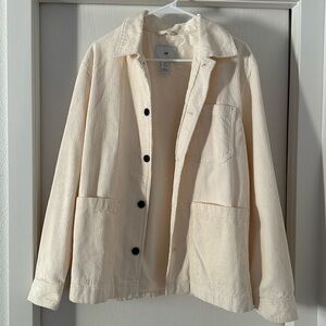 H&M men’s size US M color cream button up